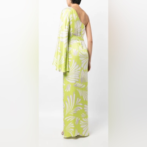 Alexis lio abstract-print long dress small - Picture 3 of 8